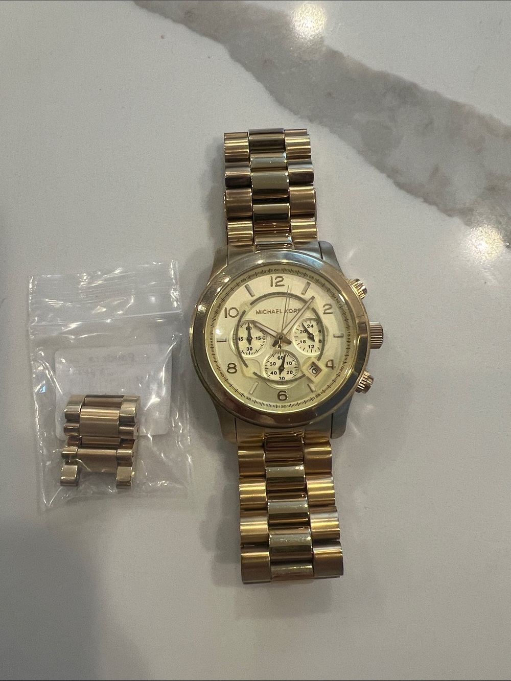 Michael Kors Gold-Tone Chronograph Watch